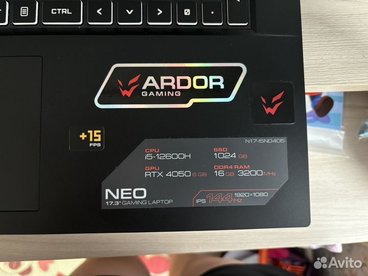 Игровой ноутбук 17.3 ardor gaming