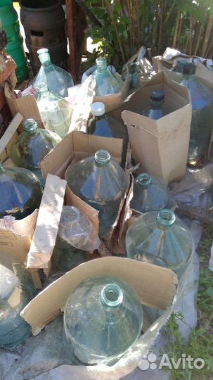Бутыли стеклянные СССР 10,20,50 литров трасса М4