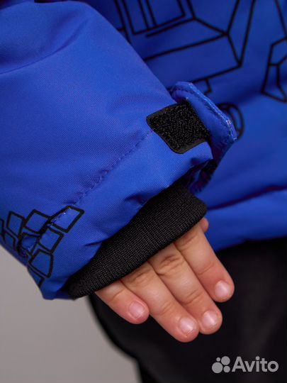 Куртка зимняя для мальчика синяя 116