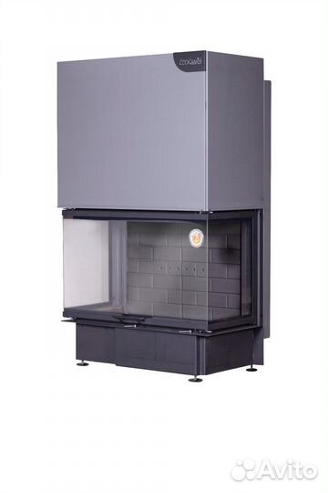 Камин Экокамин дельта 1000 pв три стекла подовое г