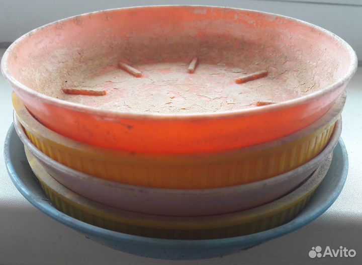 Керамический+пять пластик горшков для цветов+лейка