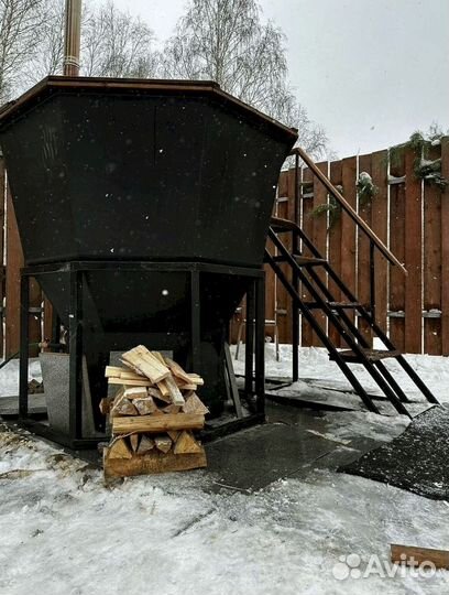 Уличная баня. Банный чан/Купель