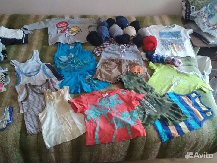 Детские вещи пакетом 92-110 (2 больших пакета)