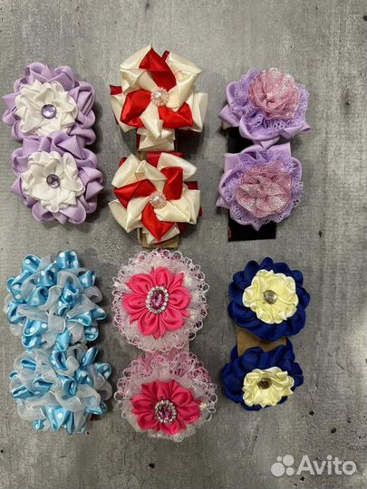 Бантики для волос ручной работы