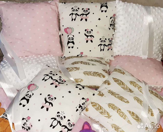 Бортики подушки в детскую кроватку