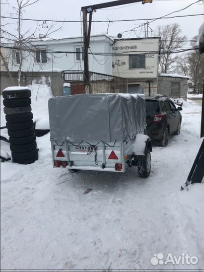 Прицеп «Спутник Про Плюс ZN» c тентом 700мм
