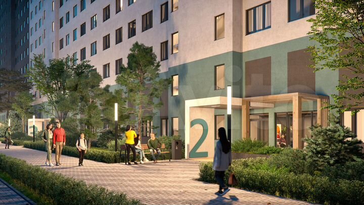 2-к. квартира, 48,7 м², 18/23 эт.