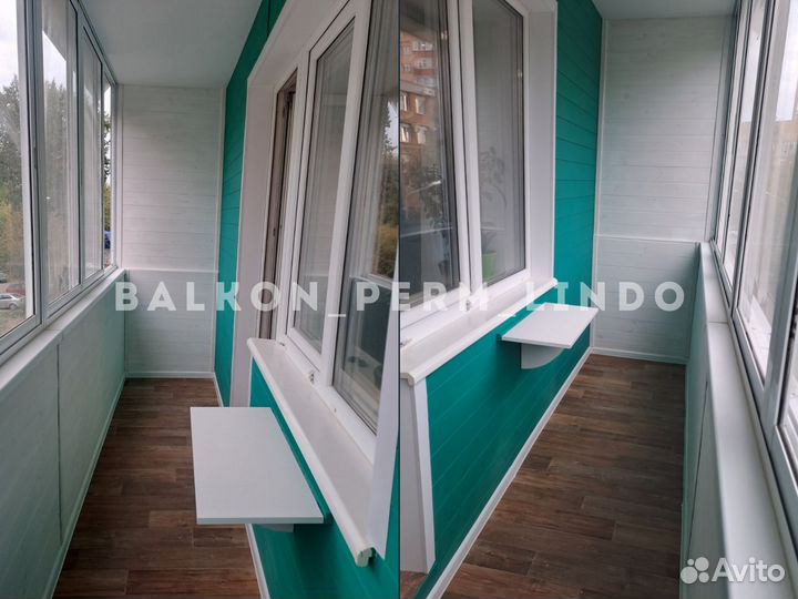 Отделка балконов и лоджий. Установка окон