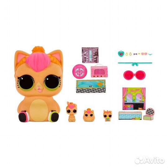 LOL Big Baby Kitty Queen, Lol big pets Neon Kitty