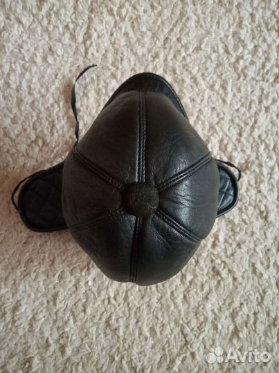 Кожаная шапка