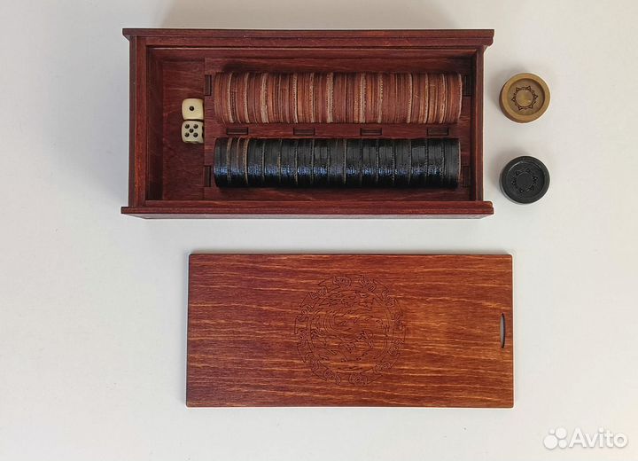 Подарочный набор фишек для нард