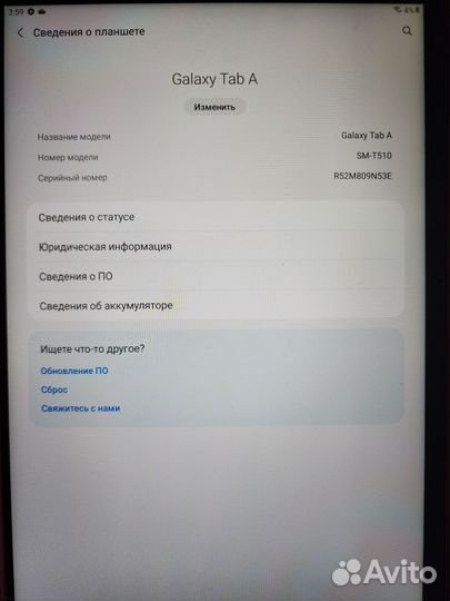 Samsung galaxy Tab A (10,1