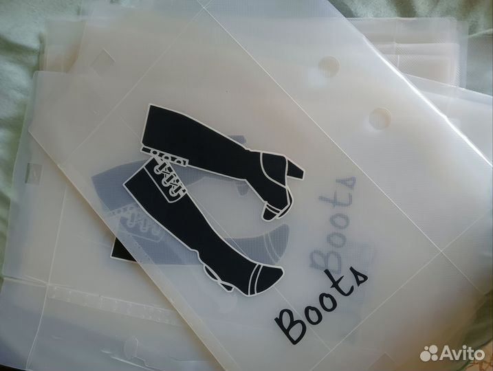 Пластиковые коробки для хранения обуви