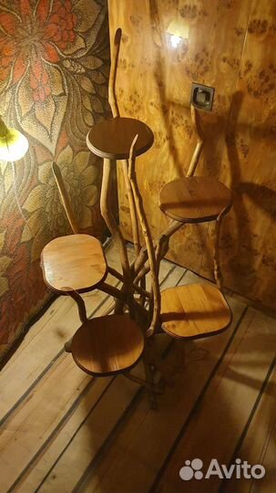 Подставки из дерева для цветов