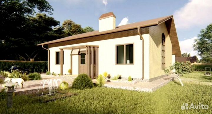 Дом из газоблока под ключ за город 197 мкв