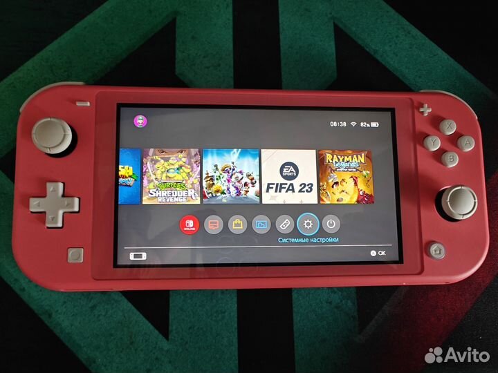 Nintendo switch lite прошитая 128gb