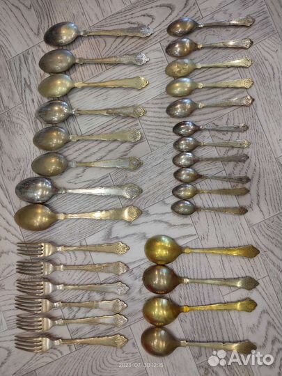 Мельхиоровые столовые приборы СССР