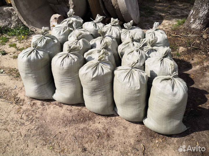 Чернозем плодородный грунт в мешках