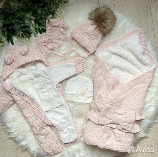 Конверт на выписку зимний для девочки (новый)