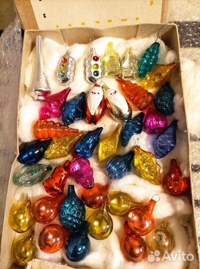 Набор елочных игрушек СССР малютка