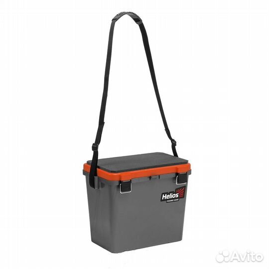 Ящик-М зимний 1 секц. серый/оранжевый (19л) Helios