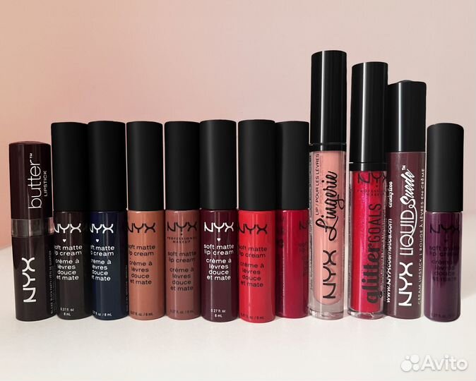 Помады матовые NYX б/у много цветов