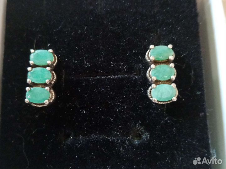 Серьги серебро