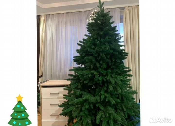 Новогодняя ель литая 2,1 м, premium