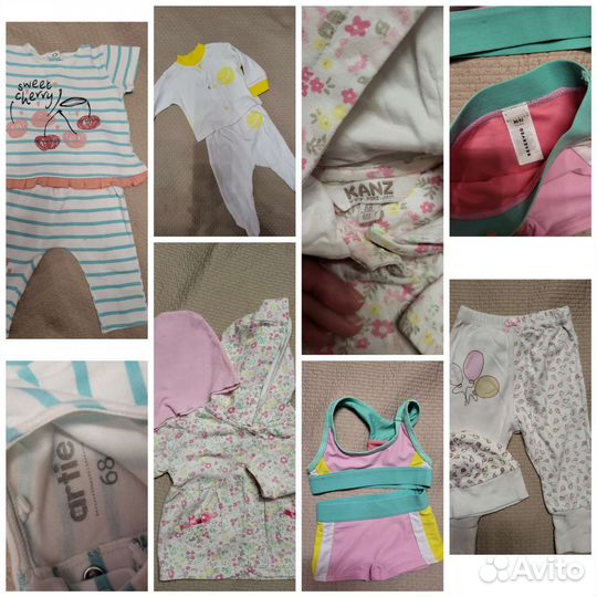 Пакет вещей для девочки 0-12 месяцев