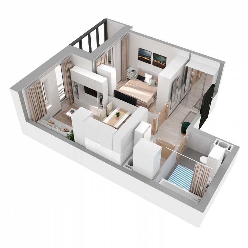 1-к. квартира, 39,1 м², 2/27 эт.