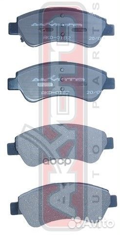 Колодки тормозные дисковые передние AKD-0182 AK