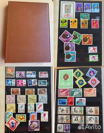 Альбом с марками спорт Ленин СССР