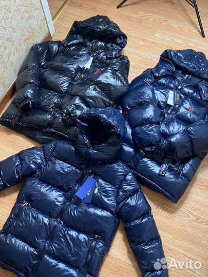 Пуховик polo ralf lauren глянцевый