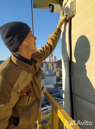 Видеонаблюдение с установкой