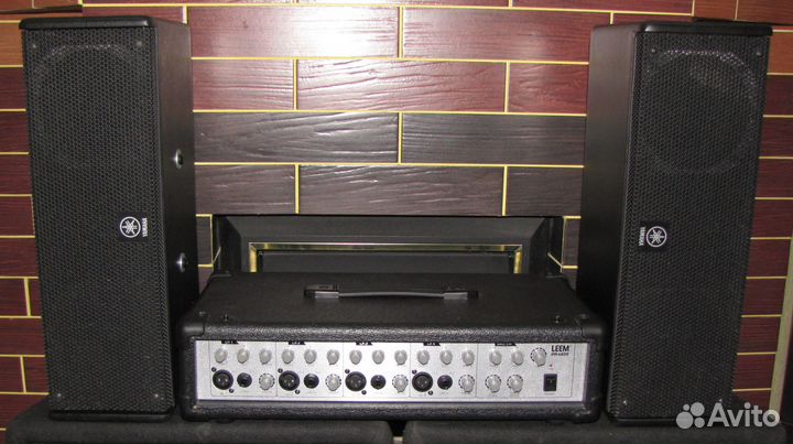 Колонки Yamaha 400-800W Pro 2шт Активный микшер ST