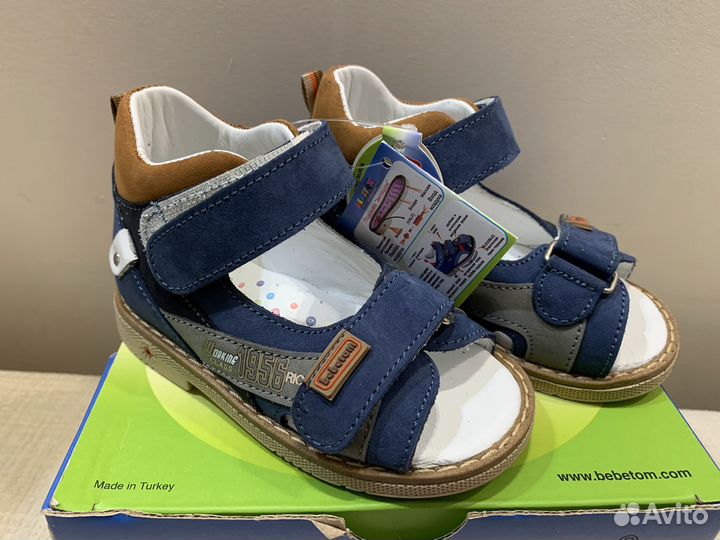 Новые кожаные сандалии Bebetom 21 Турция