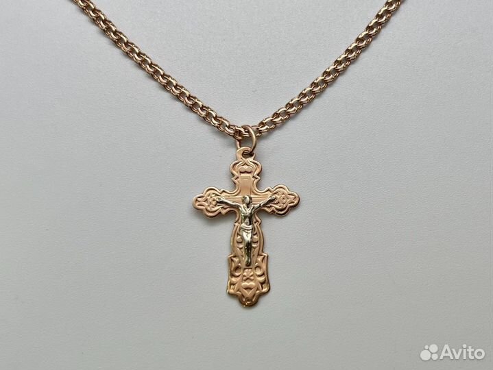 Золотой крест 585 пробы