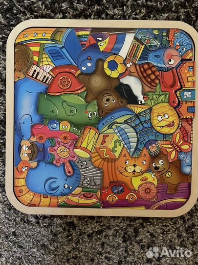 Деревянный пазл головоломка