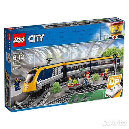 Lego City 60197 Trains Пассажирский поезд, новый
