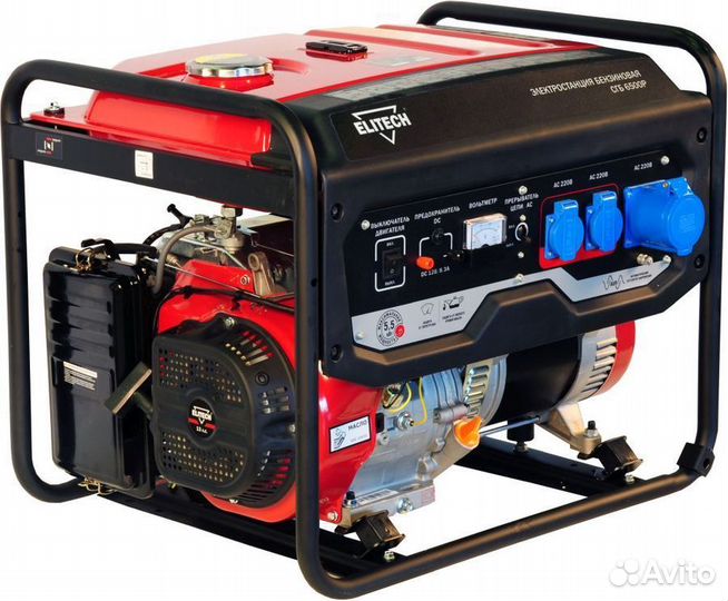 Генератор бензиновый elitech сгб 6500 Р