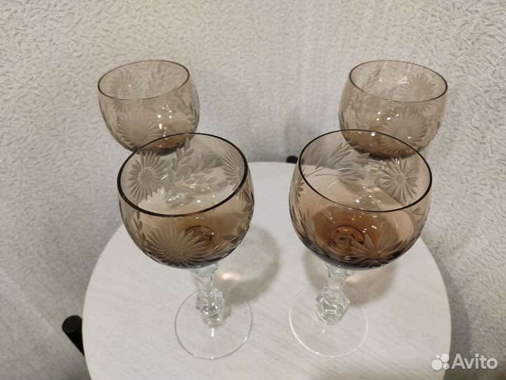 Фужеры,цветной хрусталь СССР