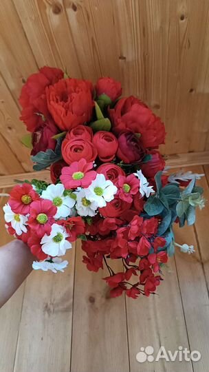 Набор искусственных цветов для декора и творчества