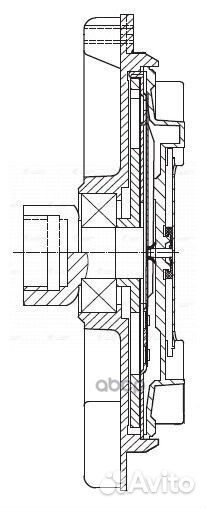 Вискомуфта вентилятора LMC2690 luzar