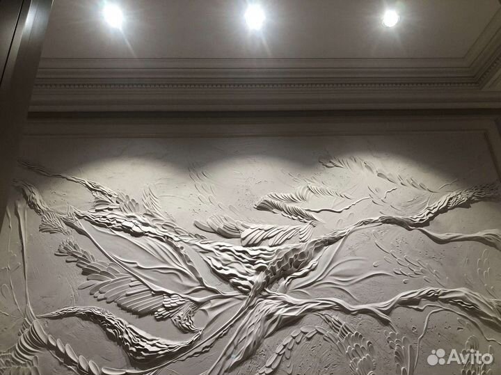 Барельеф / Панно Перья