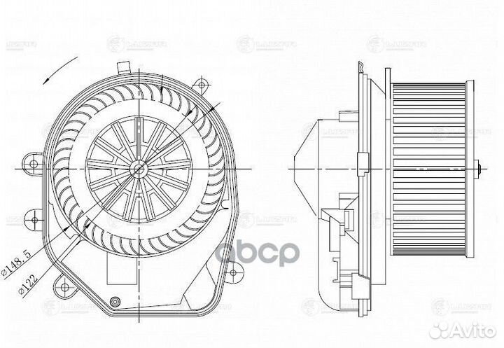 Мотор отопителя VAG A4/passat/superb 94-00/00-0