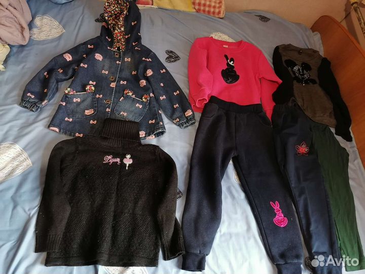 Вещи пакетом для девочки размер 110 116