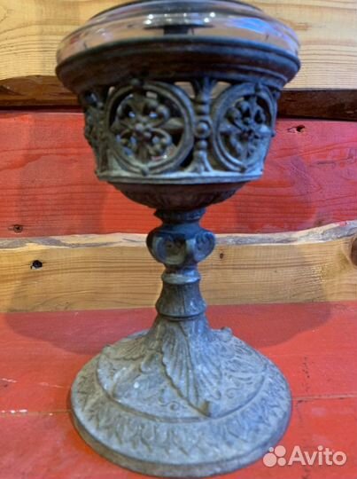 Лампа керосиновая. Антикварная шпиатр