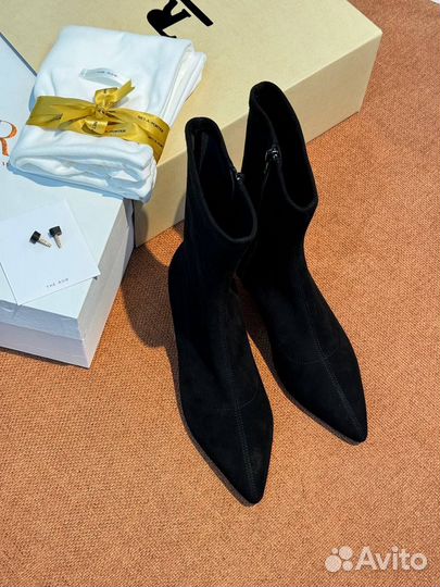 Ботильоны The Row замшевые Премиум