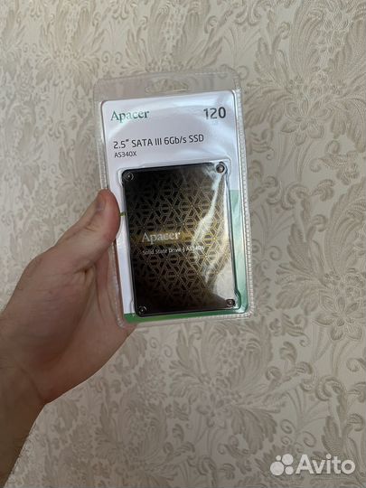 SSD диск Apacer AS340X 120 гб Новый