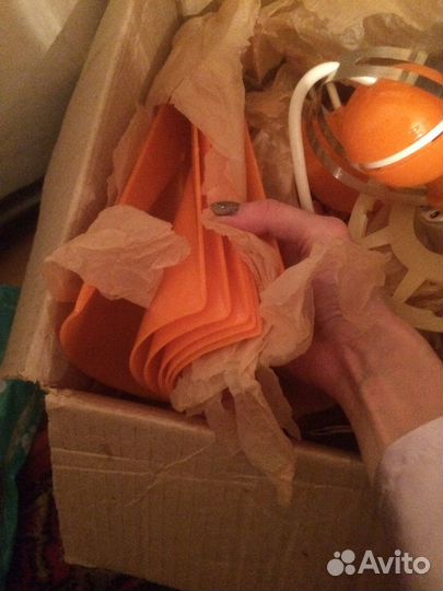 Люстра потолочна пластмасс СССР